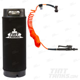 2.5 or 5 Gallon Window Tint Sprayer Mounting Solution Tank + 25ft Recoil Hose TintTanks.com